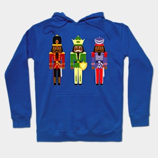 Black Nutcracker Men Christmas Print Hoodie